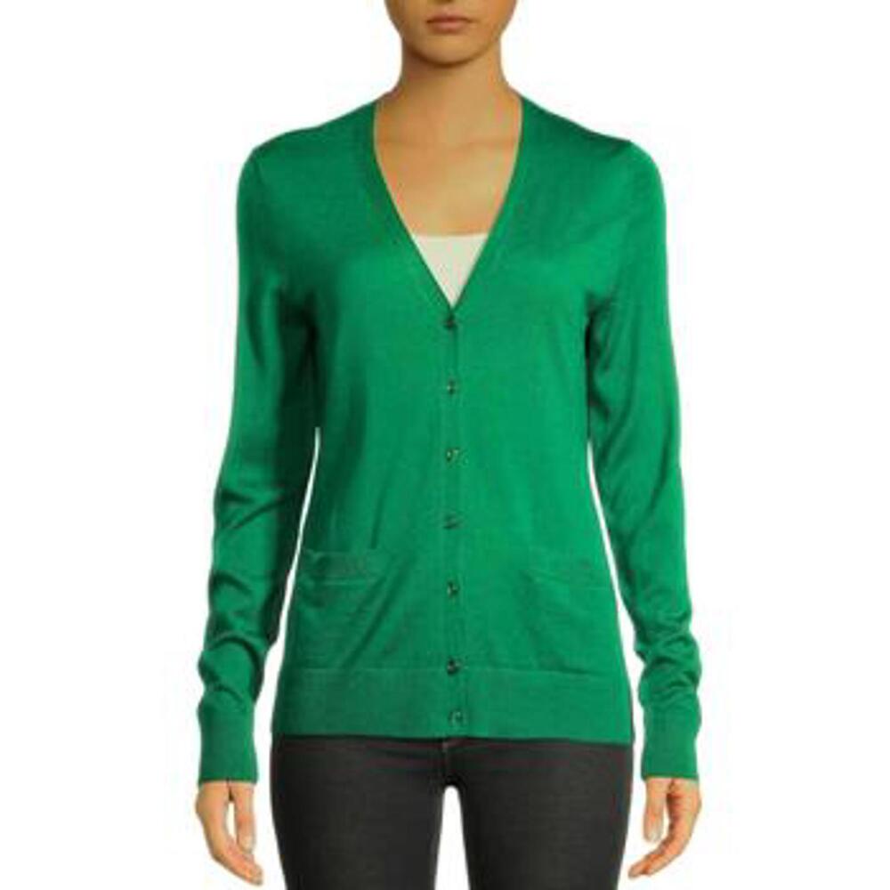 💜 50% OFF 💜 Lord & Taylor Merino Wool Green Cardigan